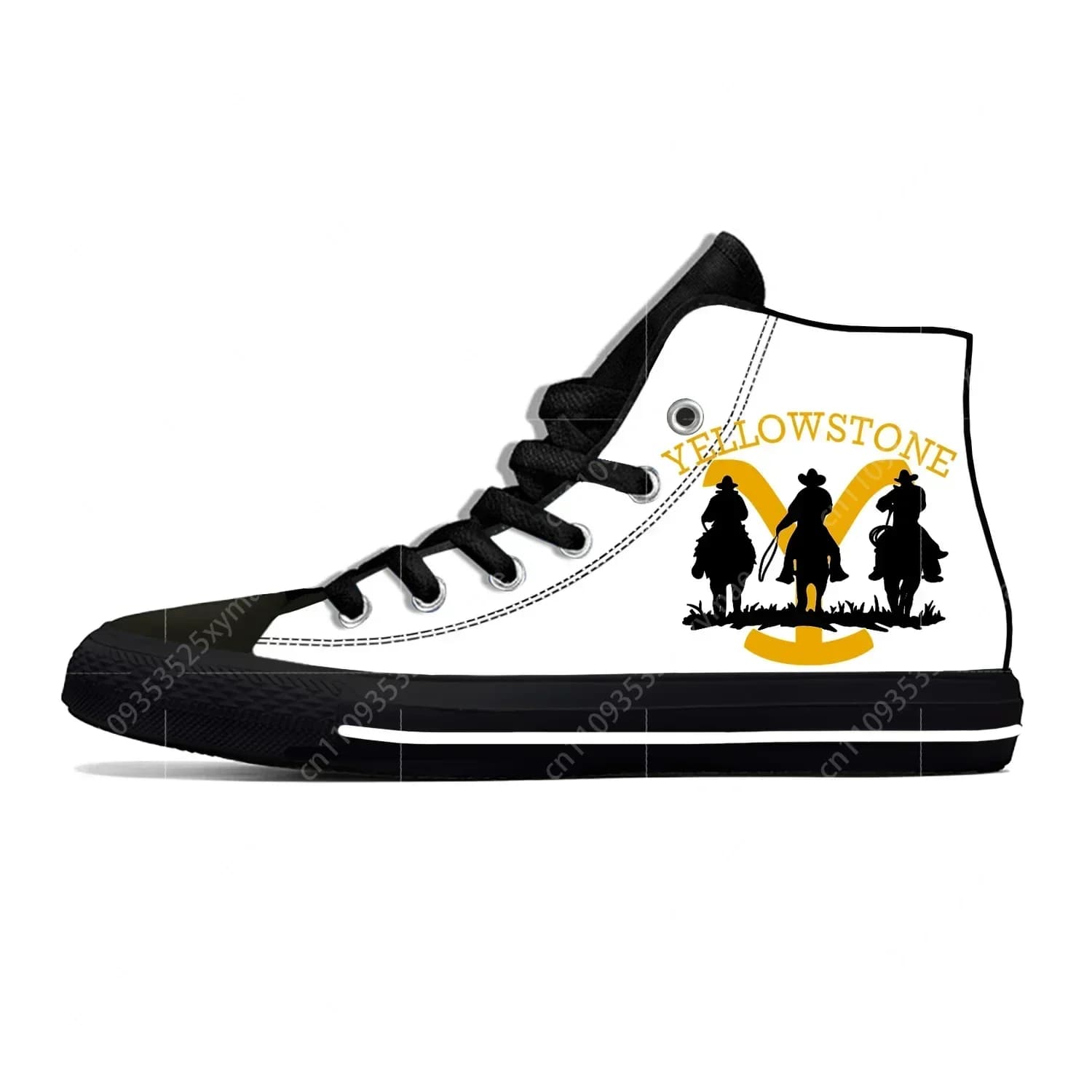 Scarpe da ginnastica alte Yellowstone per uomo, donna e adolescente, scarpe casual in tela, scarpe da corsa con stampa 3D, scarpe leggere e traspiranti per cosplay