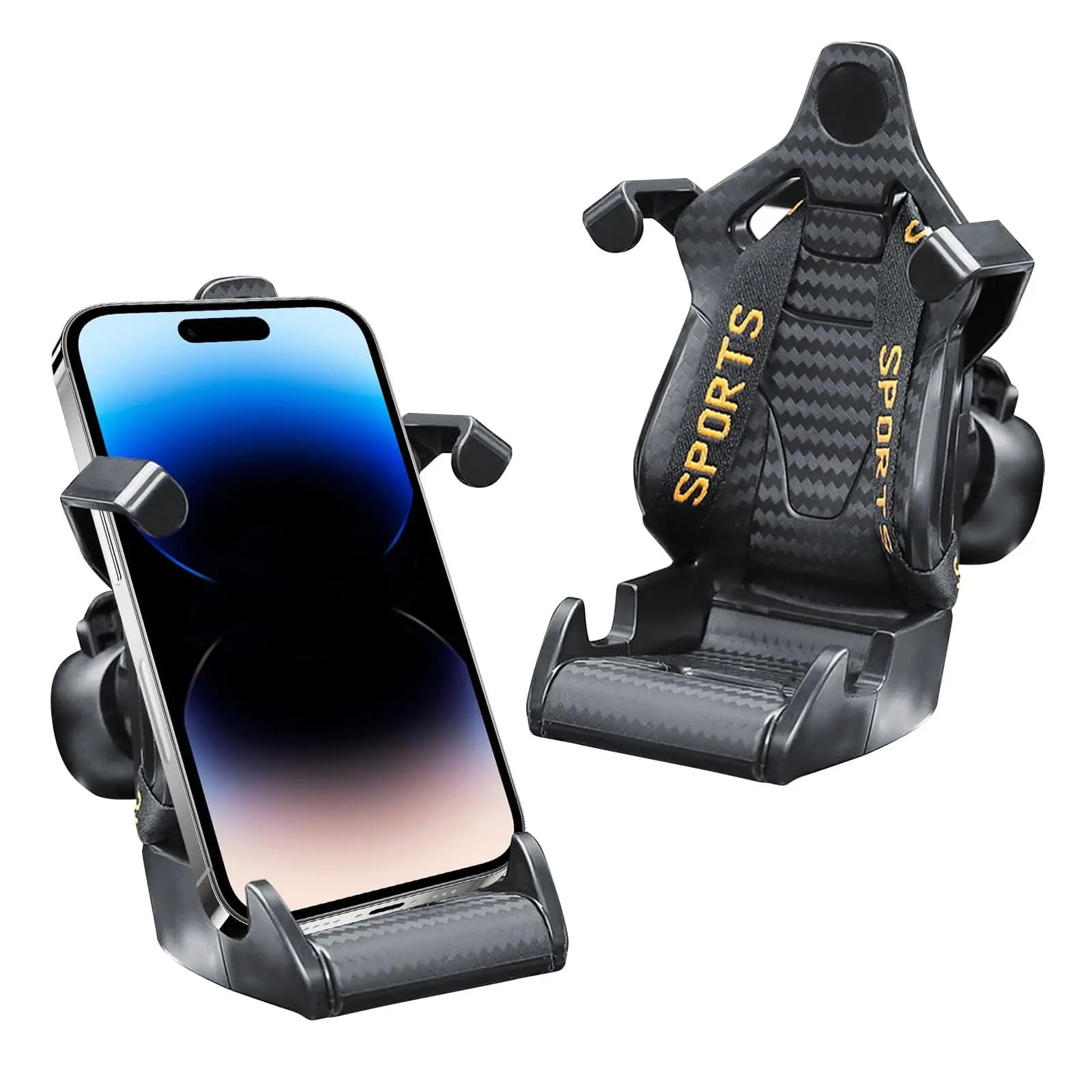 Design del sedile da corsa Supporto per telefono per auto Supporto per ventosa Supporto per cellulare mobile per smartphone nella staffa per auto per IphoneSamsung mi
