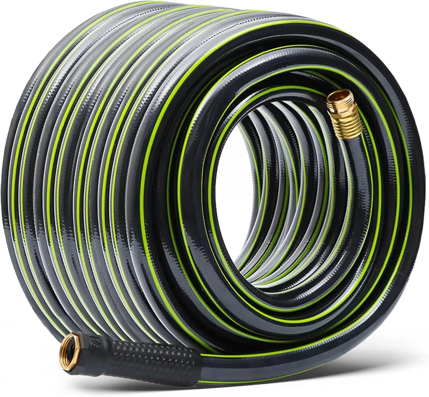 Tubo da Giardino Anti-Piega da 30m (100ft) 5/8in - Flessibile, Anti-Perdita, in PVC Resistente con Raccordi in Ottone per Giardino e Autolavaggio