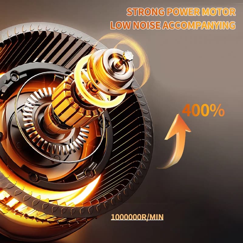 Aspirapolvere per Auto CENRR 998000PA con Display Polvere, Forte Aspirazione, Portatile, Senza Fili