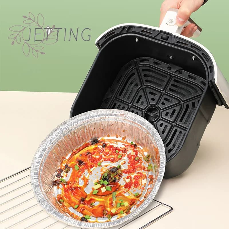 Hot Air Frying Machine Aluminum Sheet Cooking Supplies Food Containers Square Oven Barbecue Tray Cooking Tools Oil Resistant