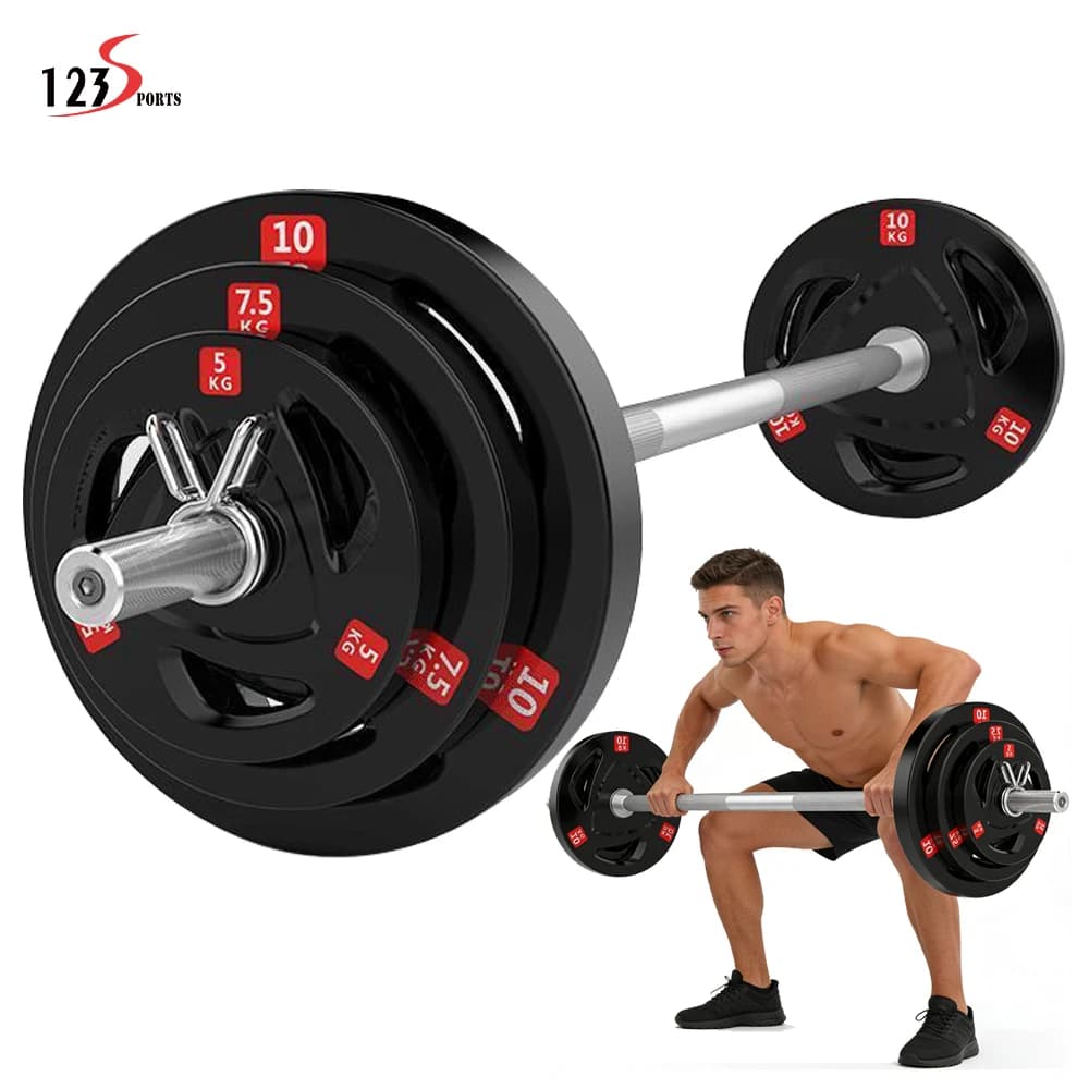 Cast Iron Standard Rubber Barbell Weight Plates For Weight Lifting
