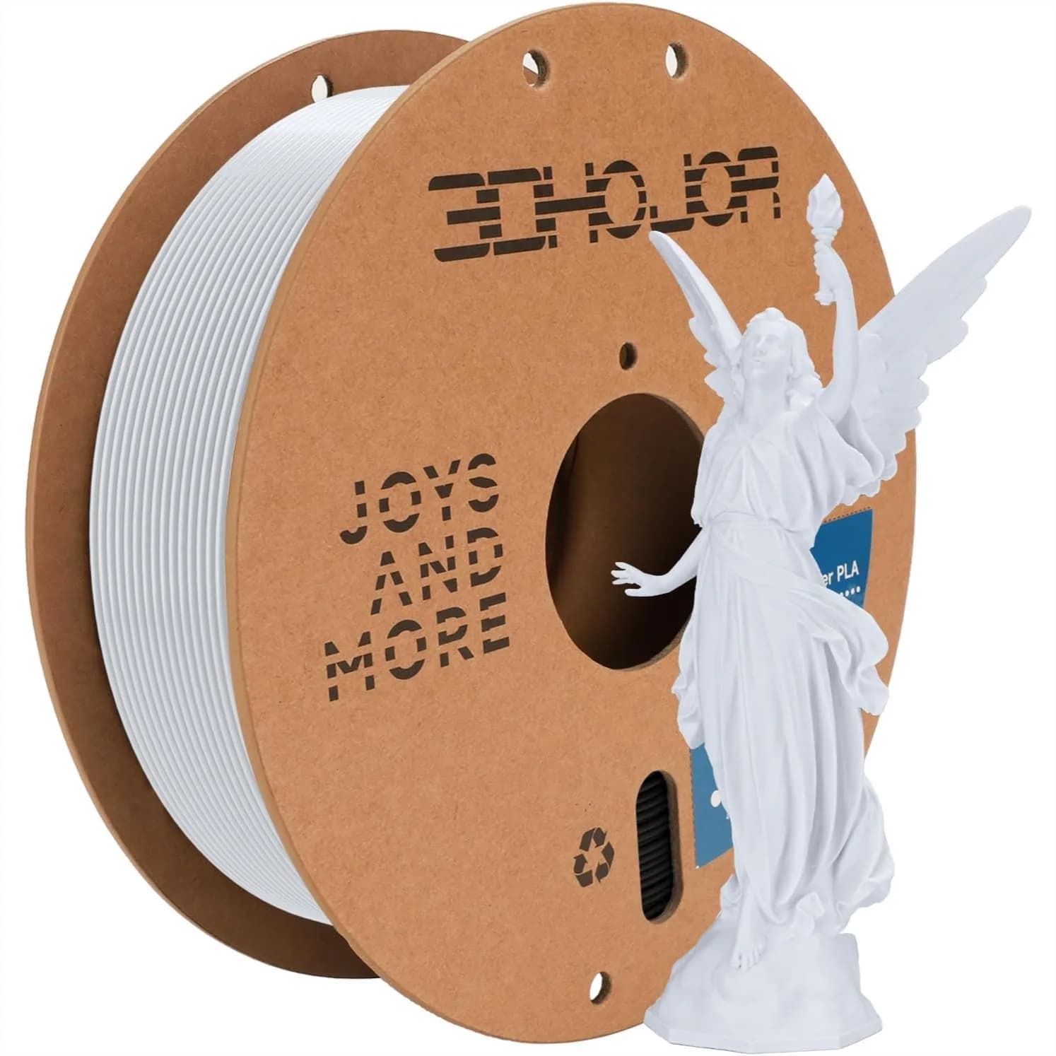 Filamento per Stampa 3D PLA ad Alta Velocità 1.75mm 300mm/s 1kg Bobina in Cartone Precisione Dimensionale +/-0.03mm Compatibile con la Maggior Parte delle Stampanti FDM - Freddo