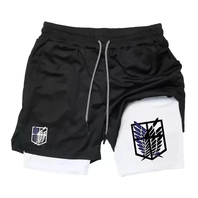 New 2-in-1 Men's Sports Shorts 2026 Breathable Informal Jogging for Active Jogging with Double Layer Towel Ring
