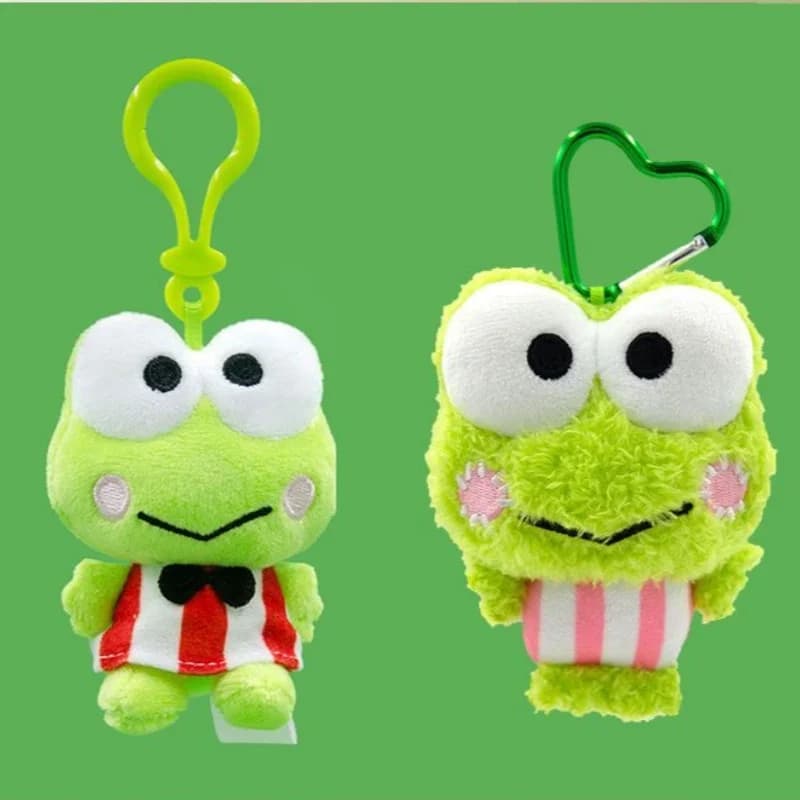 Portamonete in Peluche Sanrio Kero Kero Keroppi, Ornamenti da Appendere, Decorazione per Abbigliamento, Compatto e Leggero, Regalo di Compleanno per Amici