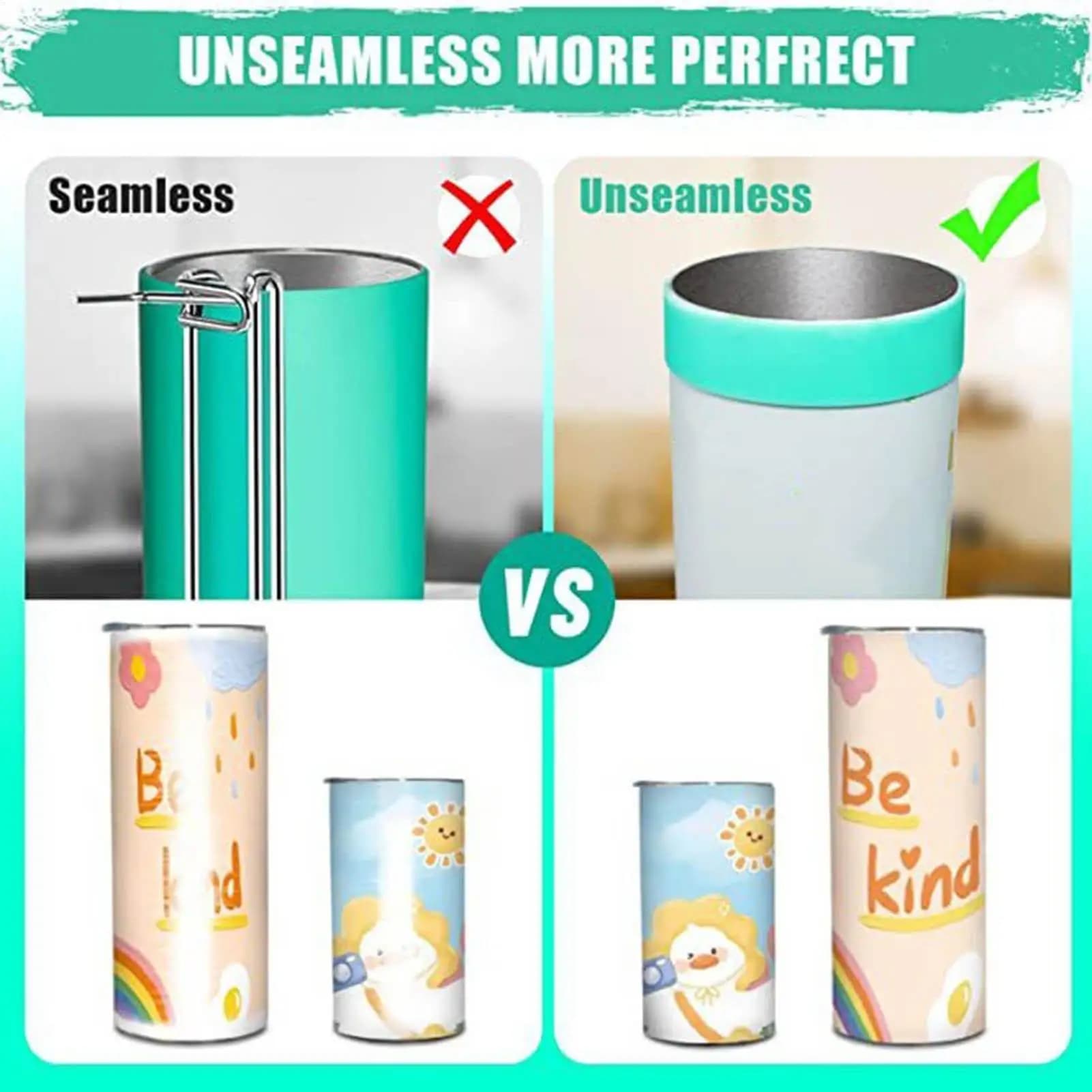 Fasce per bicchieri per sublimazione Elastiche che riducono Ghosting 6 pezzi Fasce antiscivolo resistenti al calore Porta carta per bottiglia d'acqua artistica