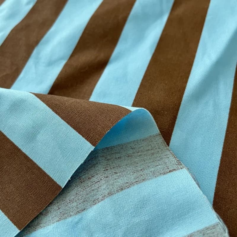 Color Block Stripes Fabric Dopamine Dress Tablecloth Pillow DIY New Fashion Clothes Women Dressmaking Home Decor Fabric