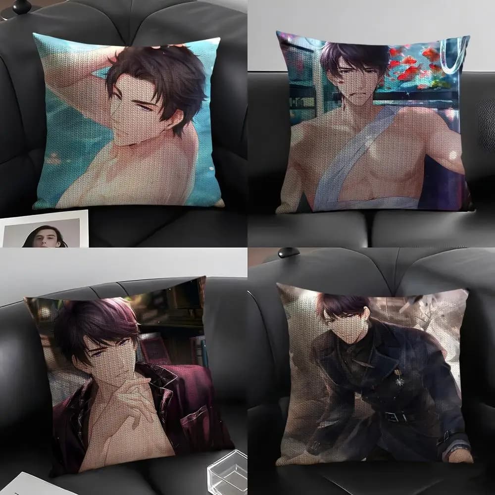 Mr Love Queen's Coice Victor Lining pillow, organic fabric, front-back printing, sofa decoration, house, gift, pillowcase
