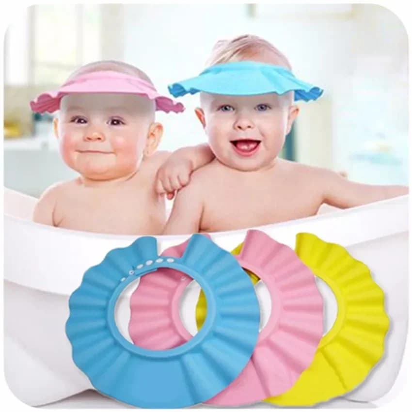 Children's shower head Soft head for shampoo care Protective head for baby bath Adjustable shower cap for babies Baby care