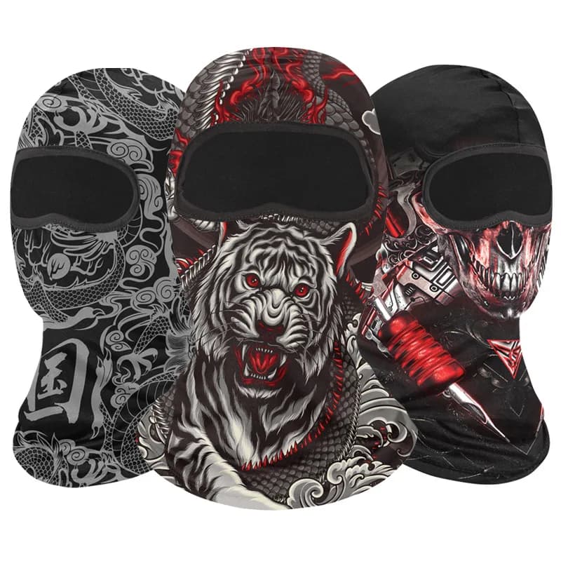 Estate moto passamontagna cappello da bicicletta MTB bici casco da bicicletta cappuccio Caps uomo teschio maschera integrale copricapo da ciclismo traspirante