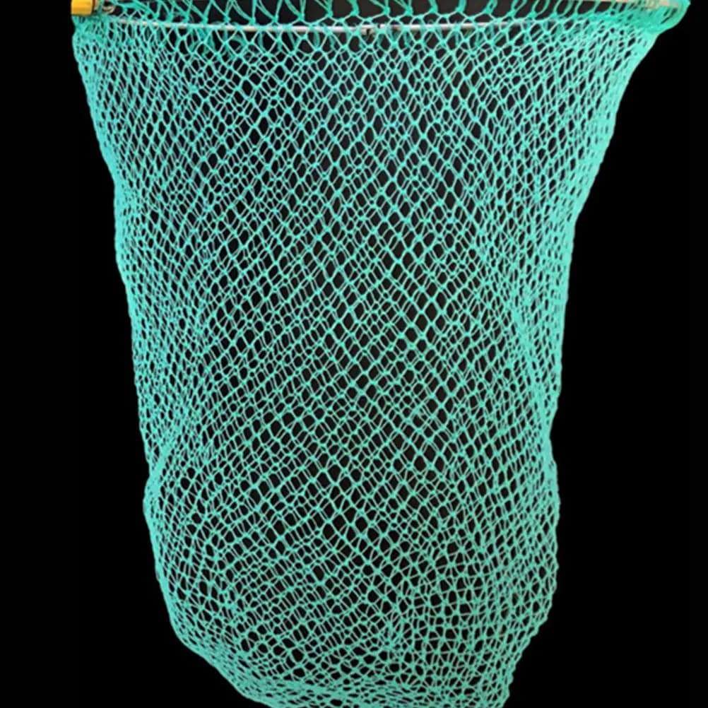 Rete da Pesca Professionale di Ricambio con Maglia Spessa in Nylon, Struttura Intrecciata ad Alta Resistenza, Drenaggio Rapido dell'Acqua, Rispettosa degli Pesci