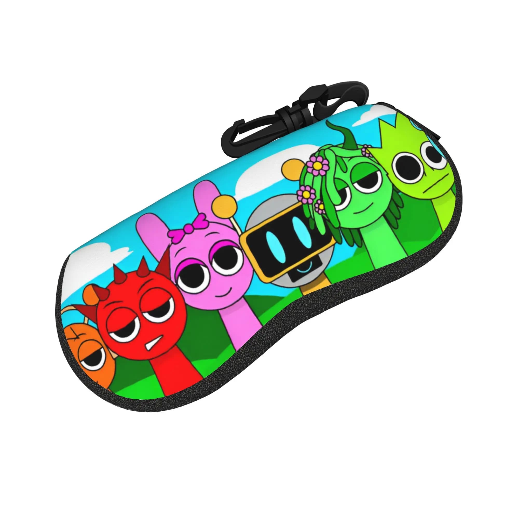 Custodia Morbida Protettiva per Occhiali da Sole e da Vista Personalizzata S-Sprunkies Game Hot Cute Movies per Donna e Uomo