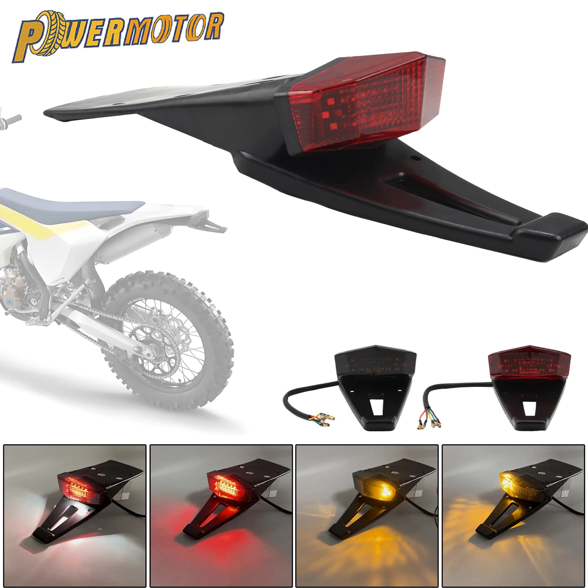 Motocross LED Backlight Brake Light for Surron Bee X Electric Bike Enduro DirtBike Light Plates Universal Accessories