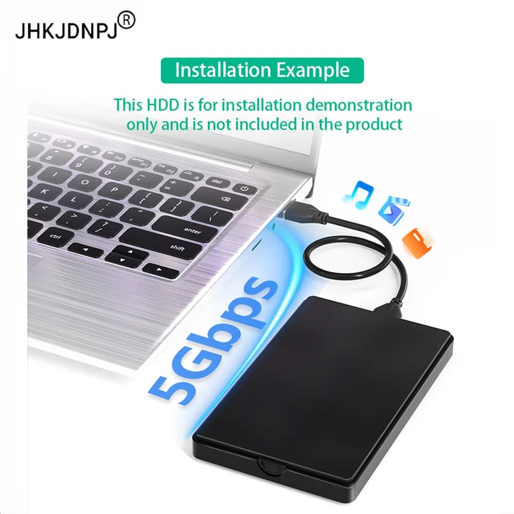 USB3.0 to 2.5 Inch SATA External HDD Hard Drive Disk Enclosure