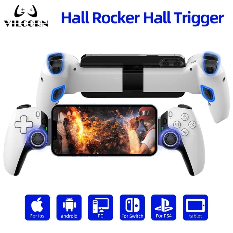 Controller di gioco elasticizzato per telefono cellulare Tablet PC wireless Bluetooth per controller somatosensoriale Switch/PS3/PS4 Dual Hall