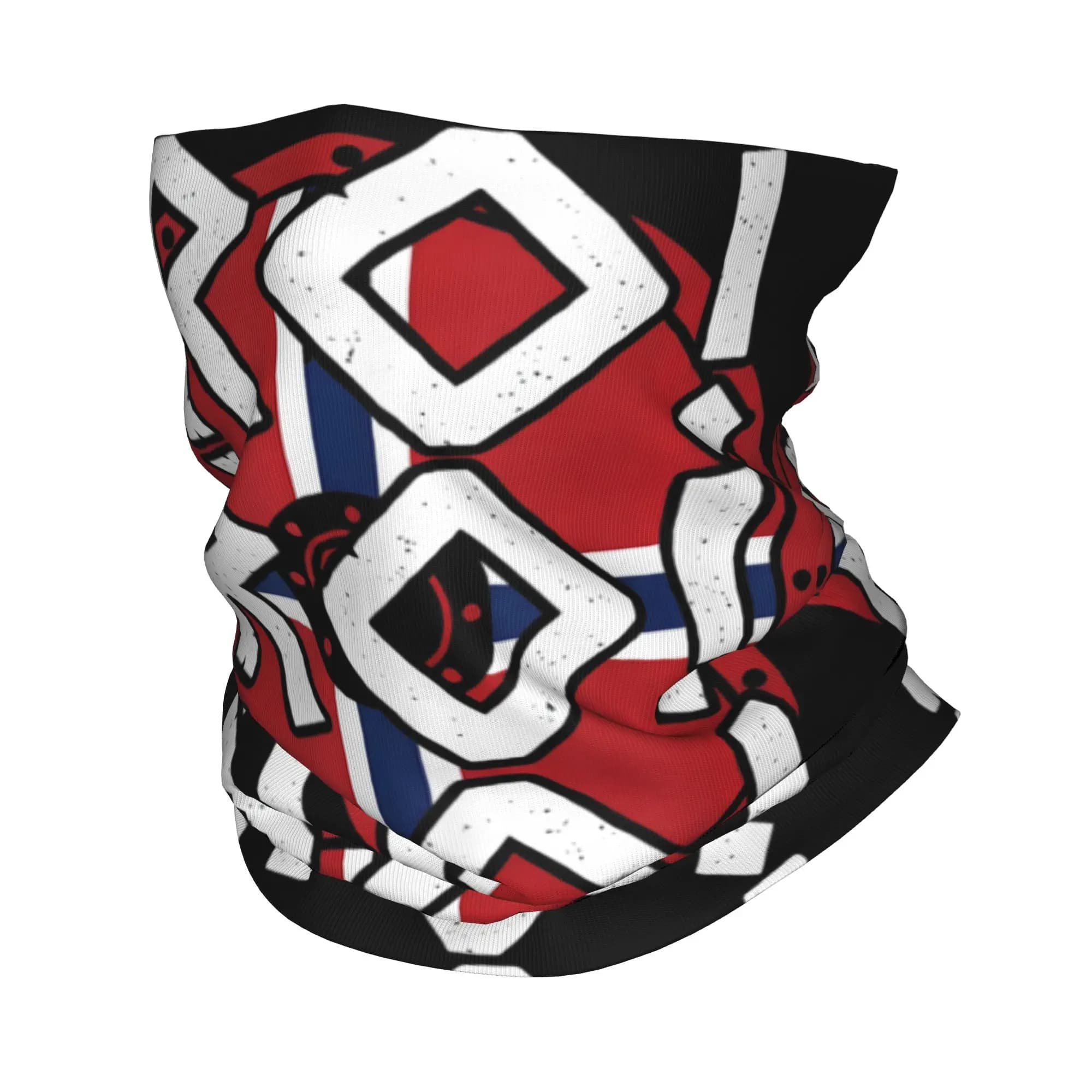 Norway Row Ro Norwegian Flag Bandana Neck Gaiter Printed Mask Scarf Warm Face Mask Cycling for Men Women Adult Breathable