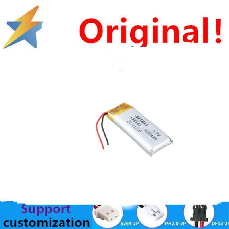 buy more will cheap 3.7V 501838 capacity lithium battery 400mAh durable with protective board charging capacity