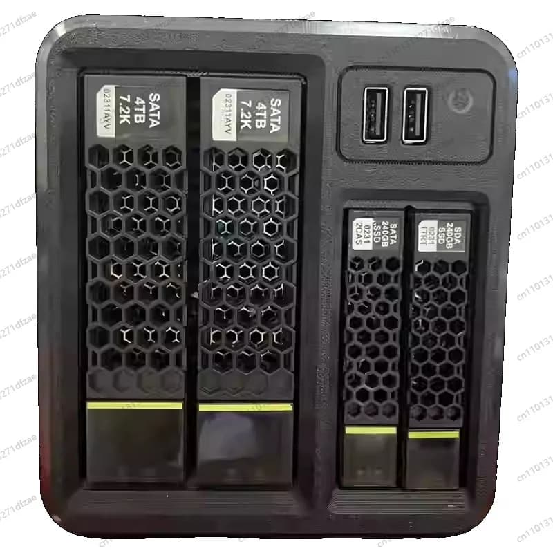 Chassis NAS compatto a 6 alloggiamenti Soluzione di archiviazione domestica Xunhui nera