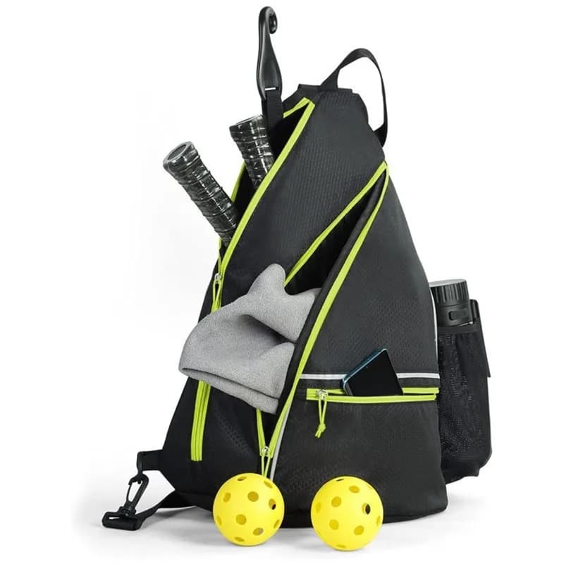 Men's and Women's Tennis Padel Bag Adjustable Shoulder Bag with Fence Hook Oxford Racket Bag