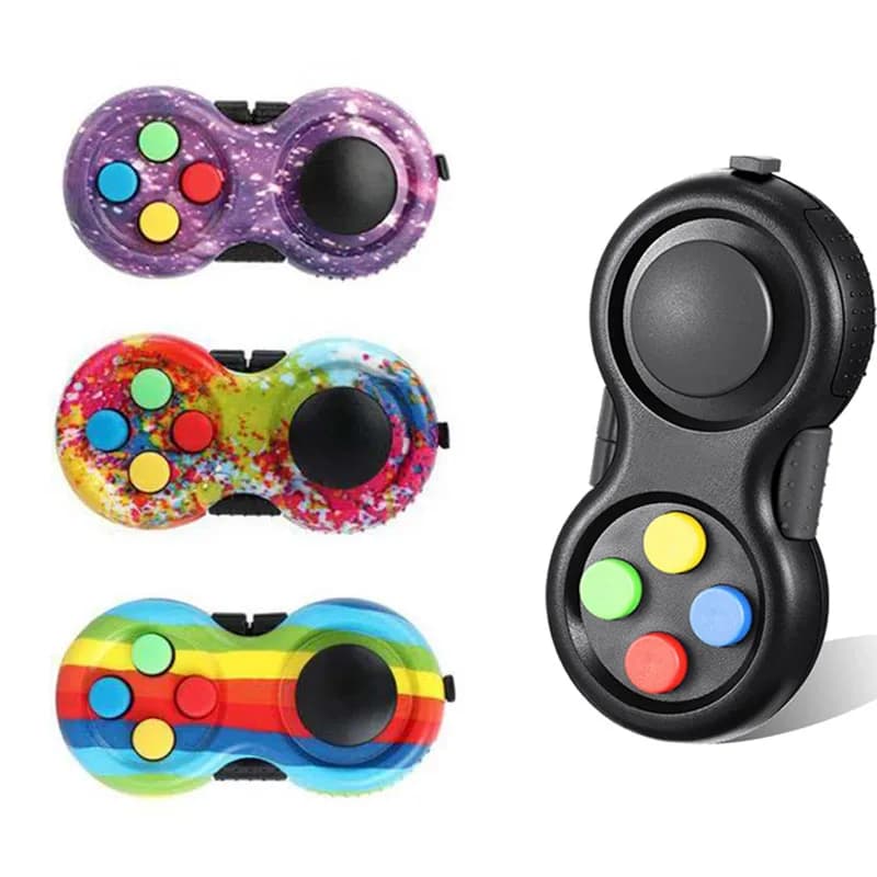 Controller Fidget con pulsanti a scatto per ansia, ADHD, OCD, autismo, stress - Giocattoli antistress per adulti e bambini, migliorano la concentrazione, passano il tempo, gadget