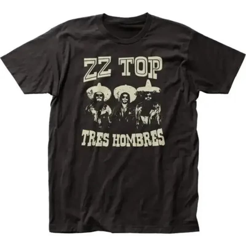 Maglietta NERA con licenza ufficiale del tour di concerti della band di rock classico ZZ Top