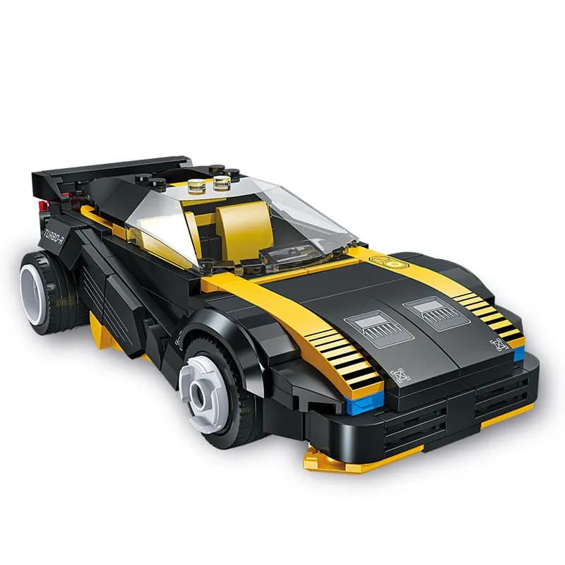 Tecnico Building Block Cyber 2077 Veicolo da gioco Supercar Moto Turbo-R 740 Super Sport Car Modello in mattoni Collezione di giocattoli