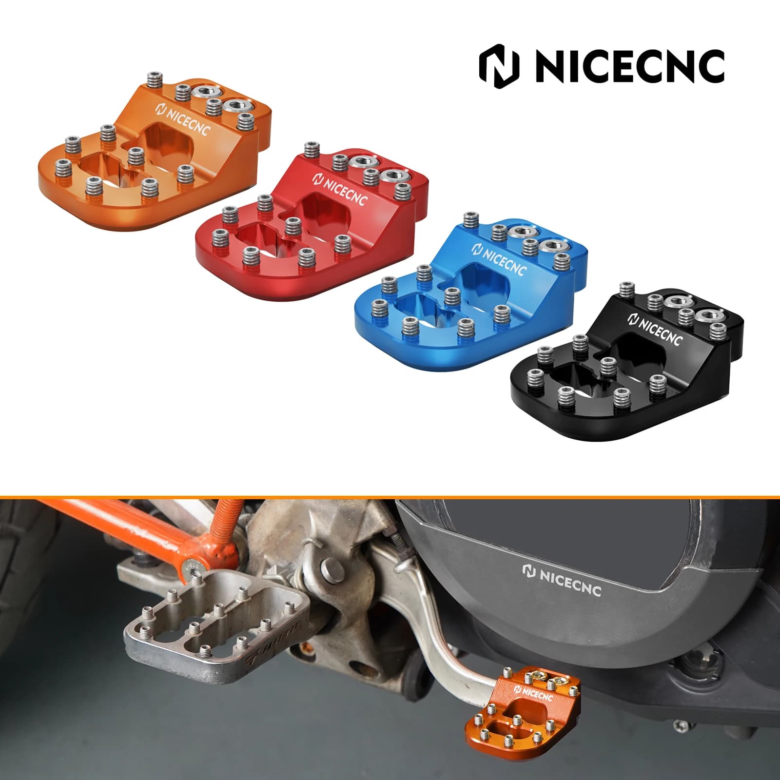 Punta del pedale del freno a gradini per KTM 690 Enduro R 690 SMCR 390 790 890 1290 Super Adventure/R/S/T Husqvarna 701 Enduro 701 Supermoto