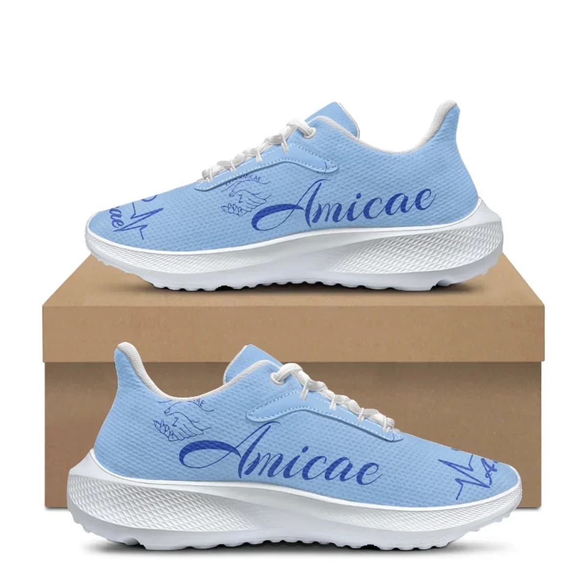 Scarpe basse casual con stampa Zeta Amicae per donna Friends Of Zeta Scarpe da corsa per sport all'aria aperta Sneakers estive comode e traspiranti