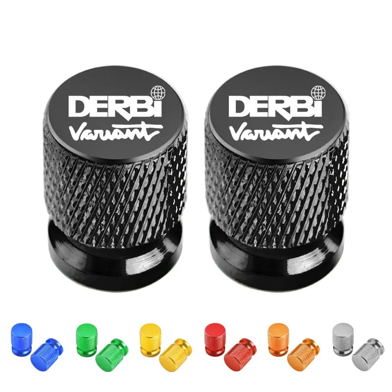 2 Pezzi per Moto DERBI VARIANT SPORT R, Tappi Coprivalvola Pneumatici CNC, Accessori