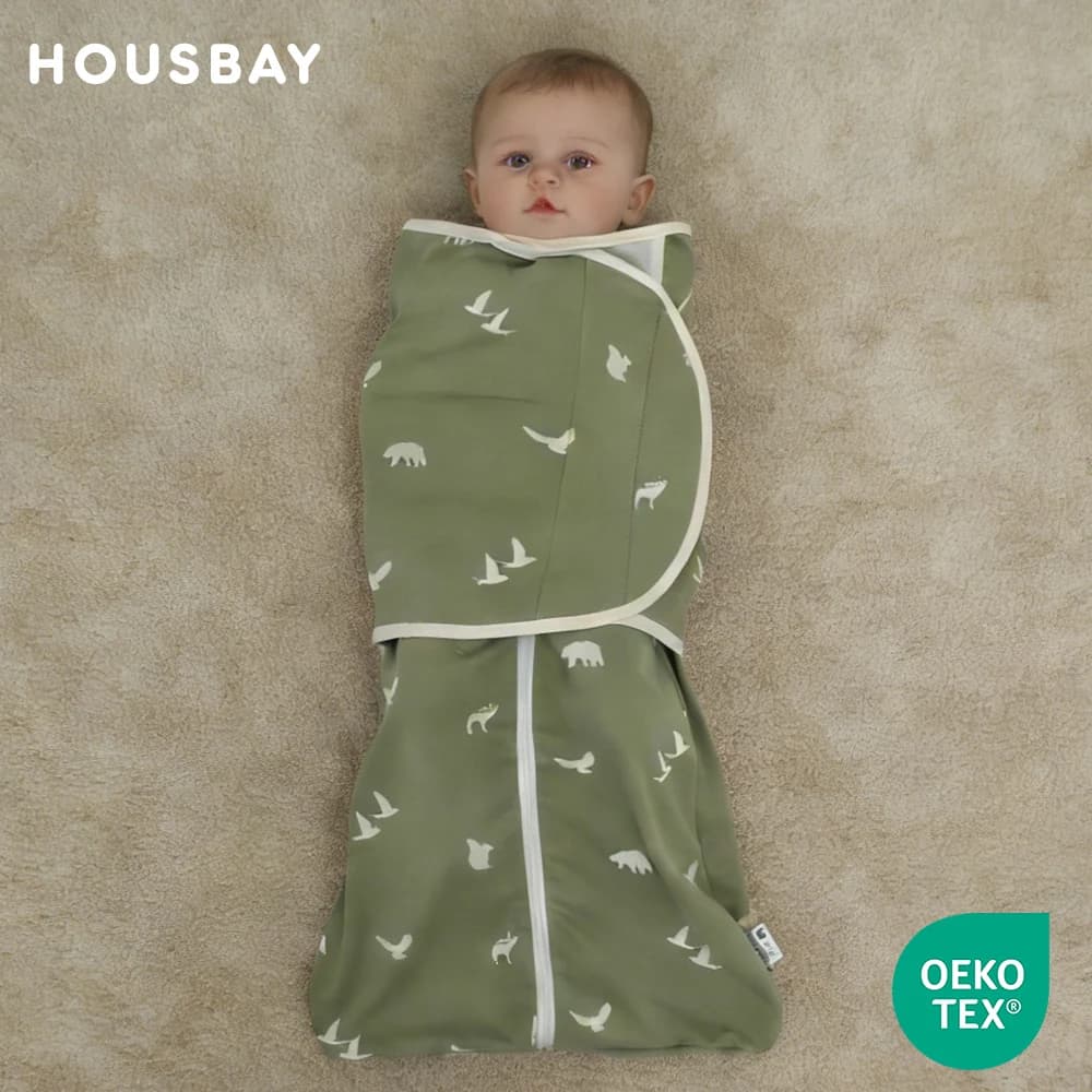 Baby bed bag with removable cover for baby 0-6 months 100% cotton soft summer thin and breathable baby bed bags animal print