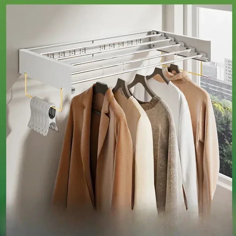 Cross-border processing Foldable interior hanger Wall hanging Invisible hanger Suspended door for balcony Hidden towel
