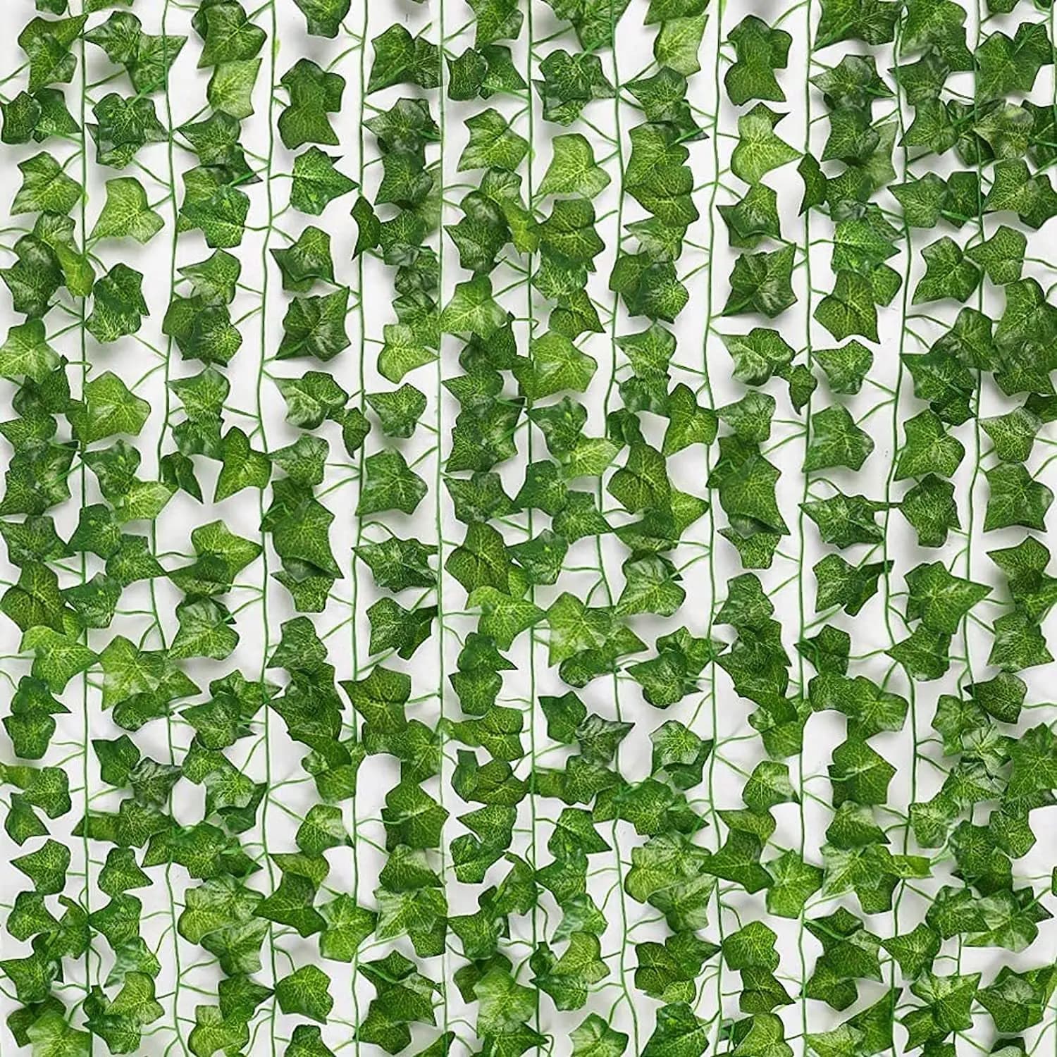 2.2M Ivy Green Foglie finte Ghirlanda Pianta Foglio di vite Decorazioni per la casa Stringa di plastica in rattan Decorazione della parete Piante artificiali