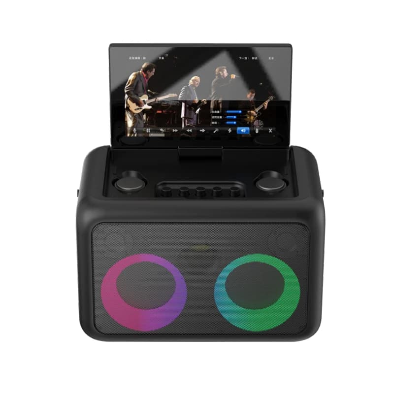 Altoparlante Karaoke Android 13 All-in-One da 60W con Doppio Woofer da 5'' e RGB, Potente e Ricaricabile, per Casa e Computer, Ideale per Bambini
