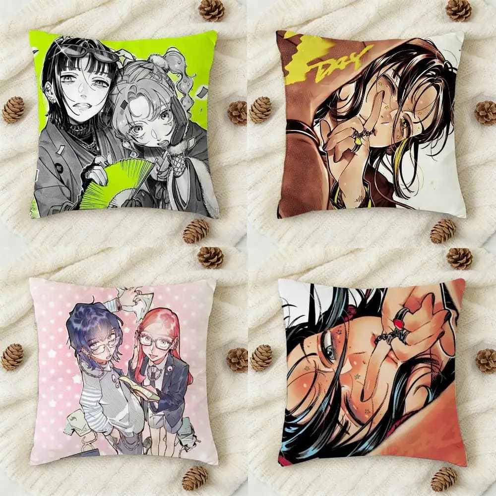Mitsuki Koga Aya tgswiiwagaa Fodera per cuscino decorativa quadrata stampata su entrambi i lati per divano, soggiorno, decorazioni per la casa