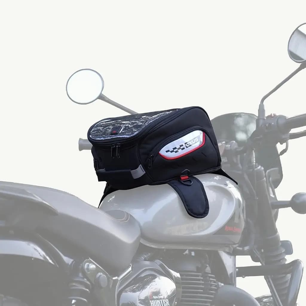Borsa da Serbatoio per Moto 13L: Convertibile in Zaino, Antigraffio, Rete EBC, Copertura Antipioggia