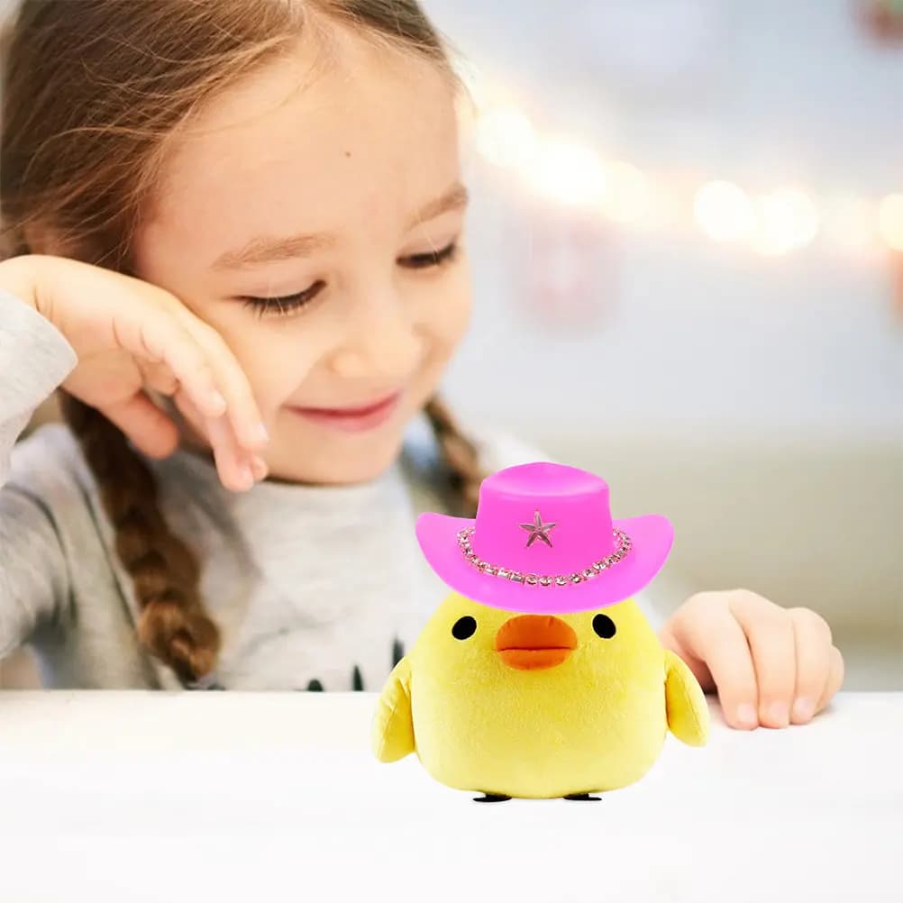 6Pcs Mini Cowboy Hats for Crafts Western Party Supplies Adorable Miniature Hats Dollhouse Decoration Caps Hat for