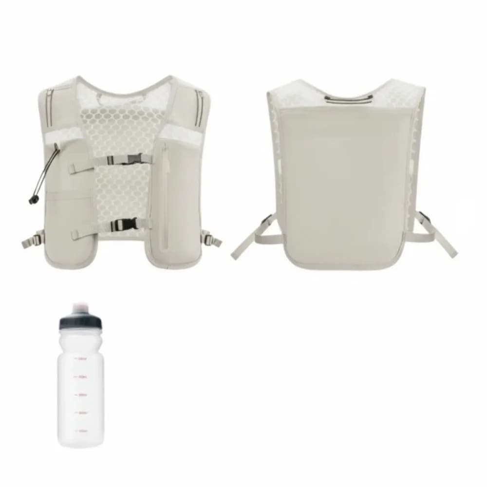 Reflective Reflective Running Vest Pack Waterproof 500ML Water Bottle Running Hydration Vest Adjustable Breathable