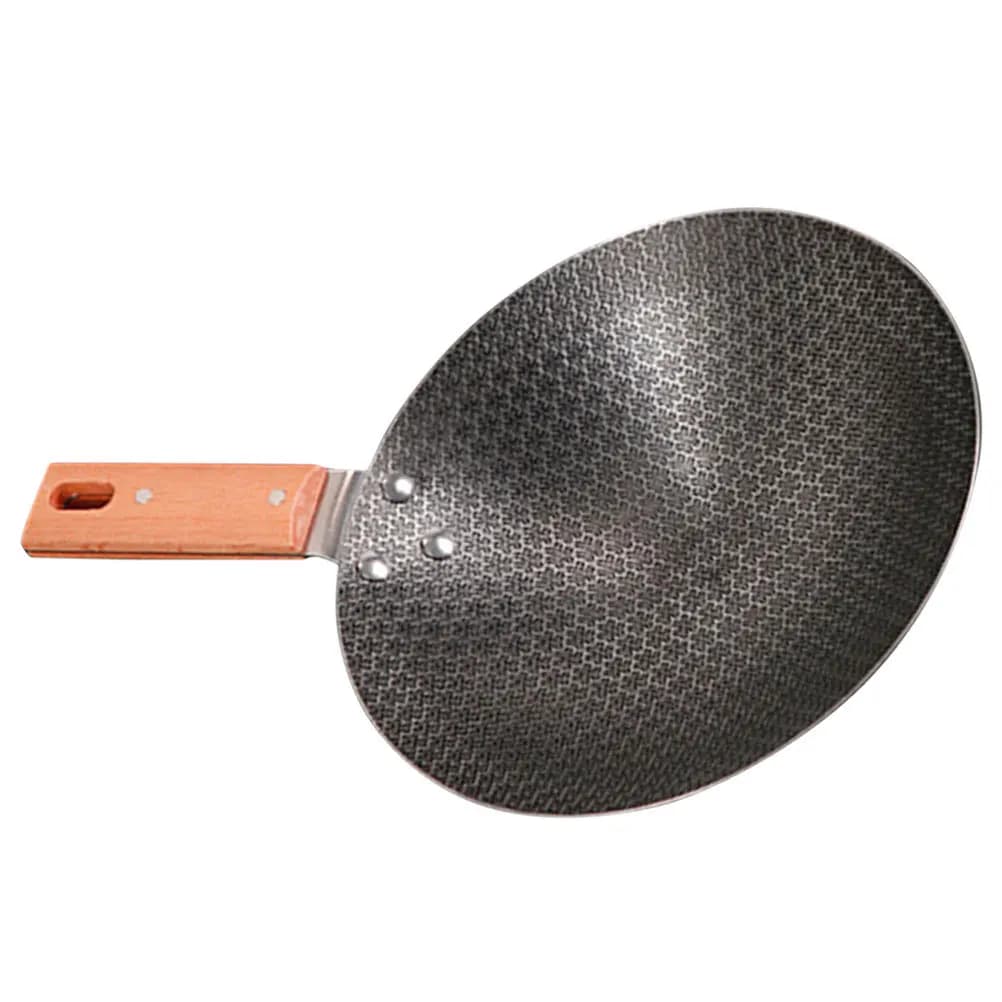 Wok flat-bottom iron non-stick pots with small outdoor pan for cooking