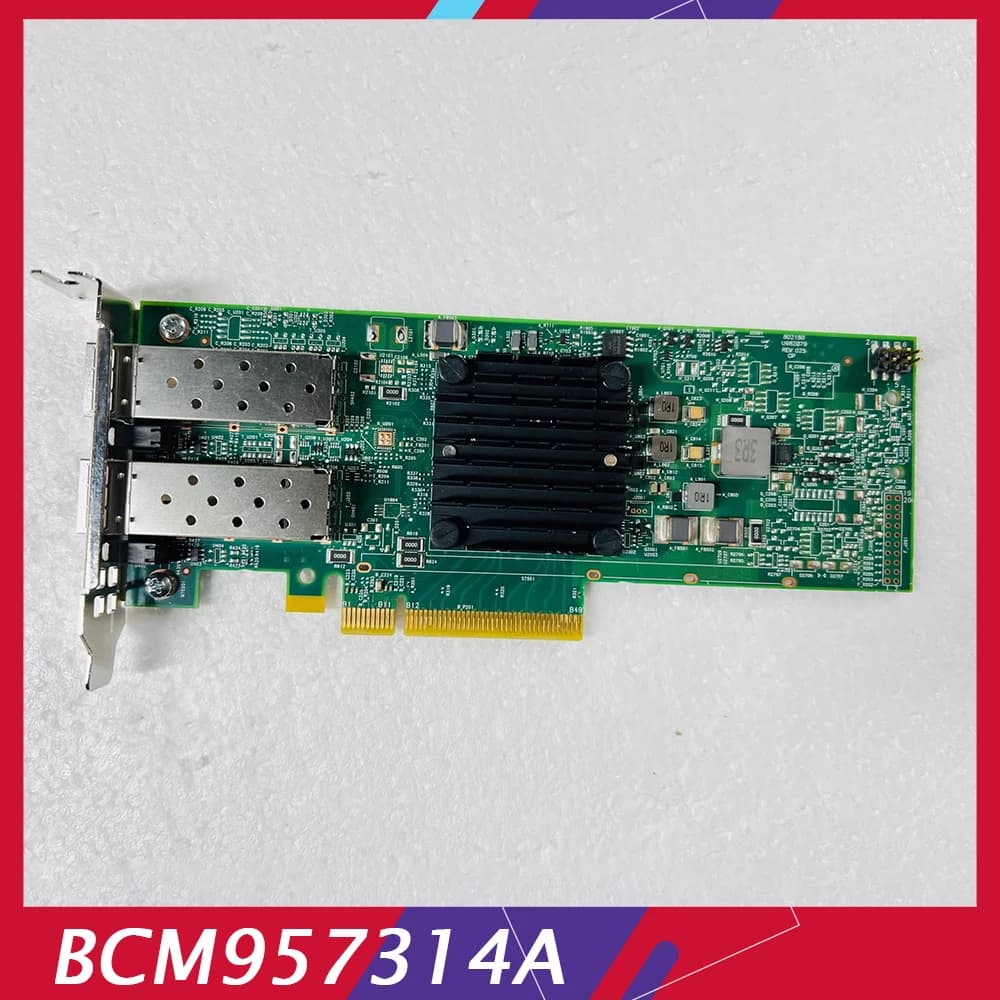 Per Oracle 25 GB Doppie porte elettriche Scheda di rete 10 Gigabit PCIE*8 BCM957314A