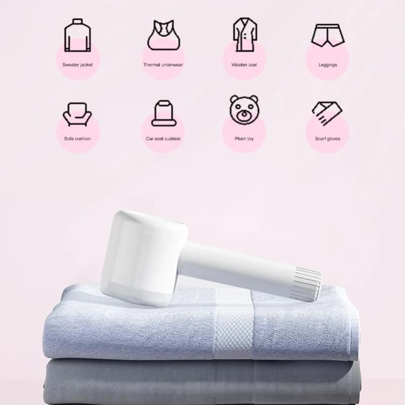 6 Blade White Electric Lint Shaver High Efficiency Fabric Defuzzer Fuzz Remover For Clothes Carpet Couch