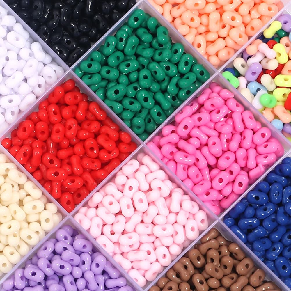 500 pz/lotto 4x6mm perline di semi acrilici cechi perline di riso distanziatore allentato ovale colorato per gioielli che fanno braccialetti di orecchini artigianali fai da te
