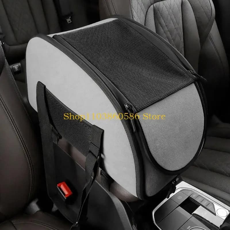 242A Vehicle Center Console Pet Carriers for Small Pet Provide Cozy Environment