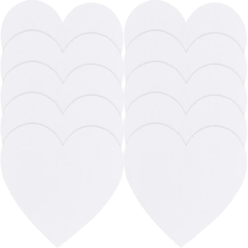 10Pcs Blank Drawing Panel Heart Shape Oil Paint Board for Art Students and Beginners Boards for Painting Stretched Canvas