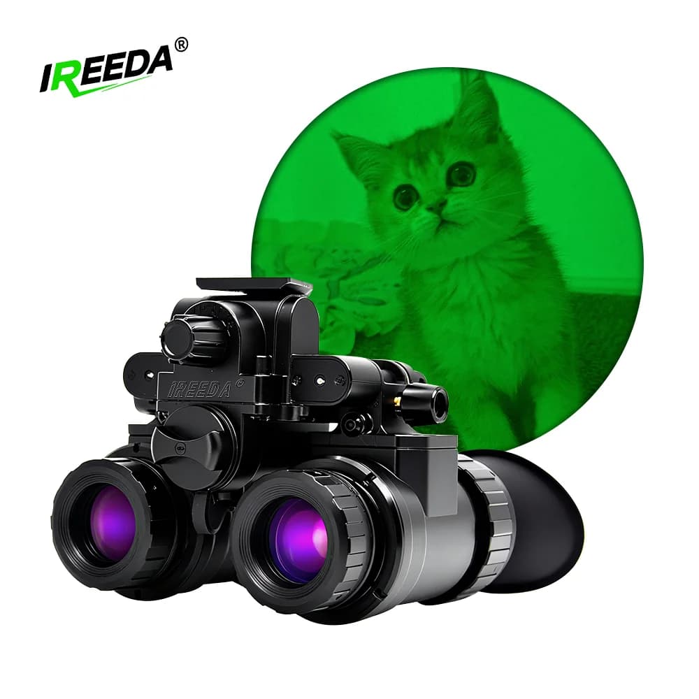 Binocolo IREEDA PVS31 con custodia per visione notturna montata su casco per osservazione/orologio all'aperto
