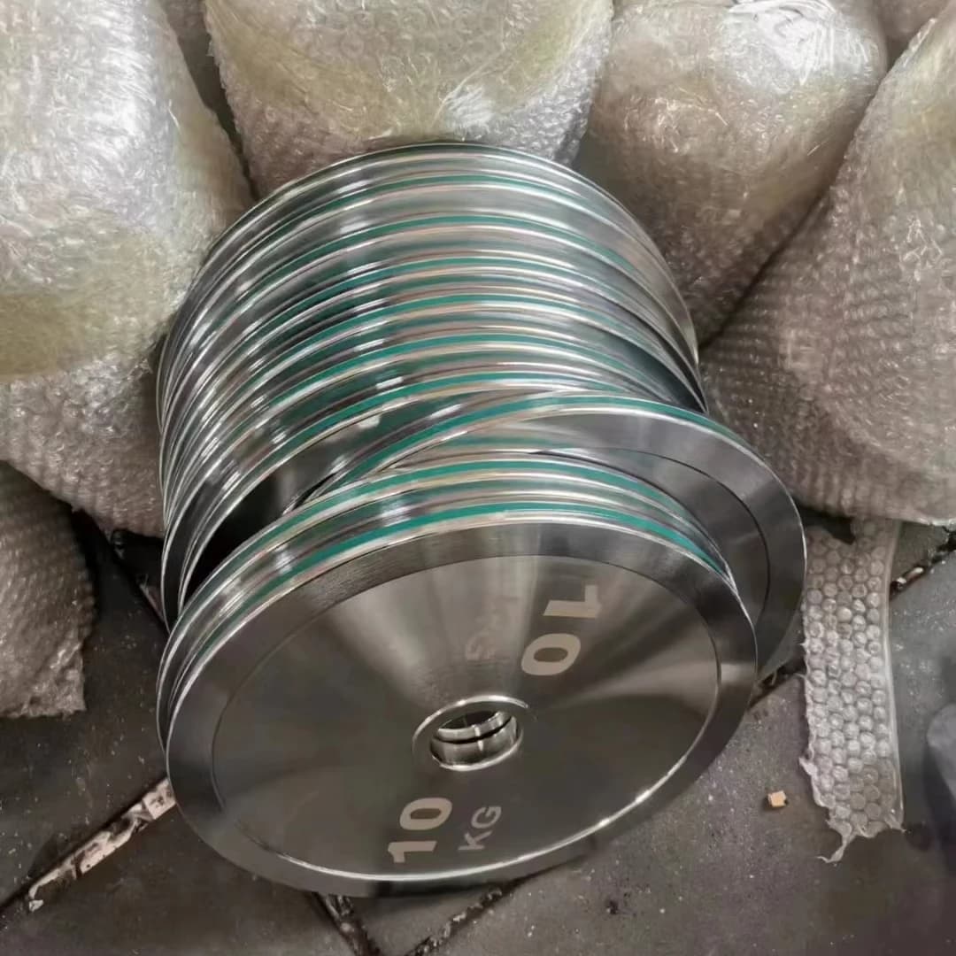 Set di dischi pesi personalizzati per palestra 2.5kg 5kg 20kg 45lb in acciaio per allenamento - Promozione vendite
