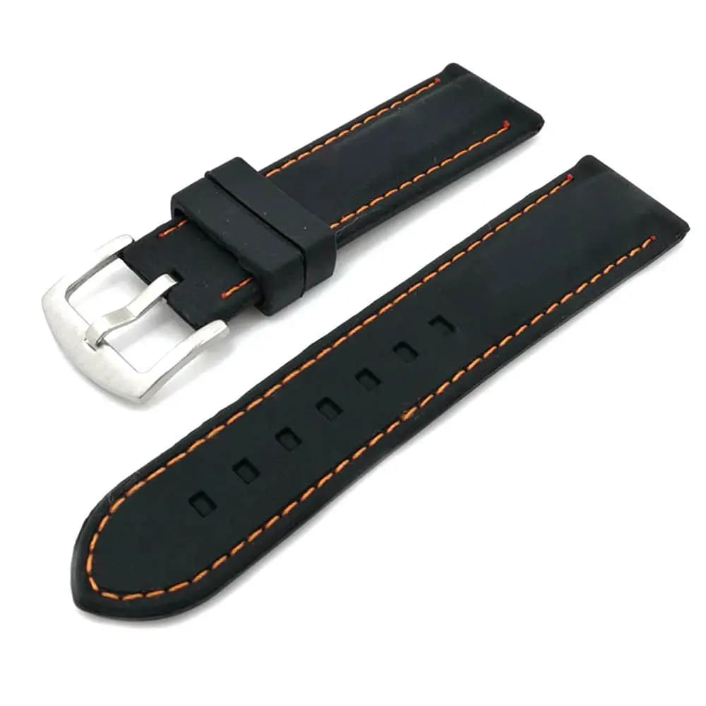 Cinturini universali da uomo in gomma siliconica, impermeabili, per orologi sportivi, accessori per orologi