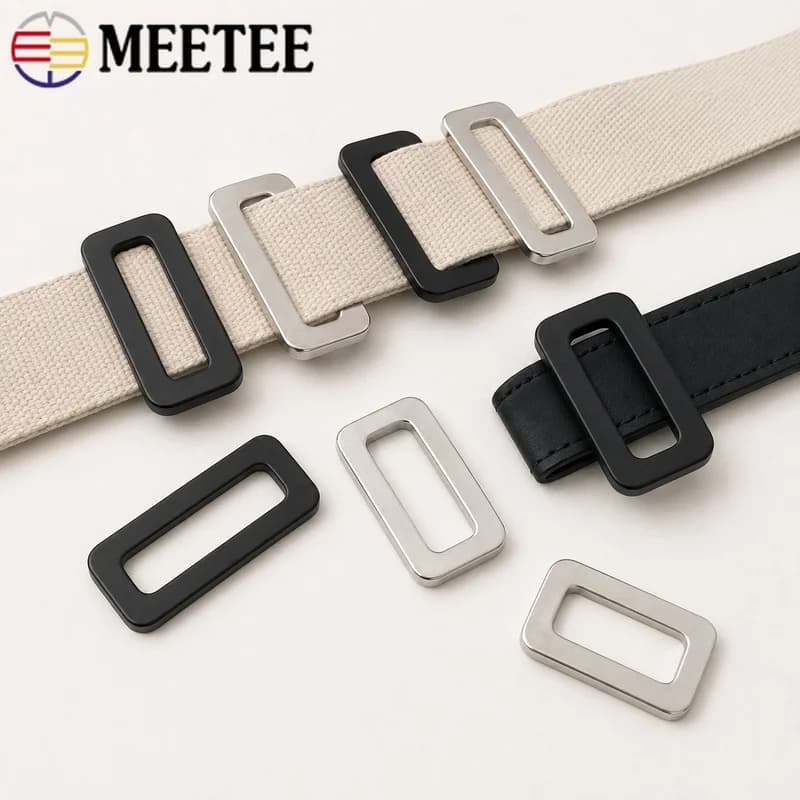 5/10/20Pcs 20-50mm 304 Stainless Steel Tri-Glide Buckles Shoulder Strap Slider Bag Webbing Connector Belt Regulator DIY Hardware