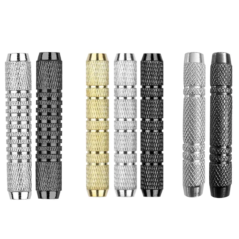 WEDARTER 3Pcs 14g Iron Dart Barrels, Knurled Anti-slip Metal Dart Barrel, 2BA Thread Replacement Dart Tube for Soft Tip Darts