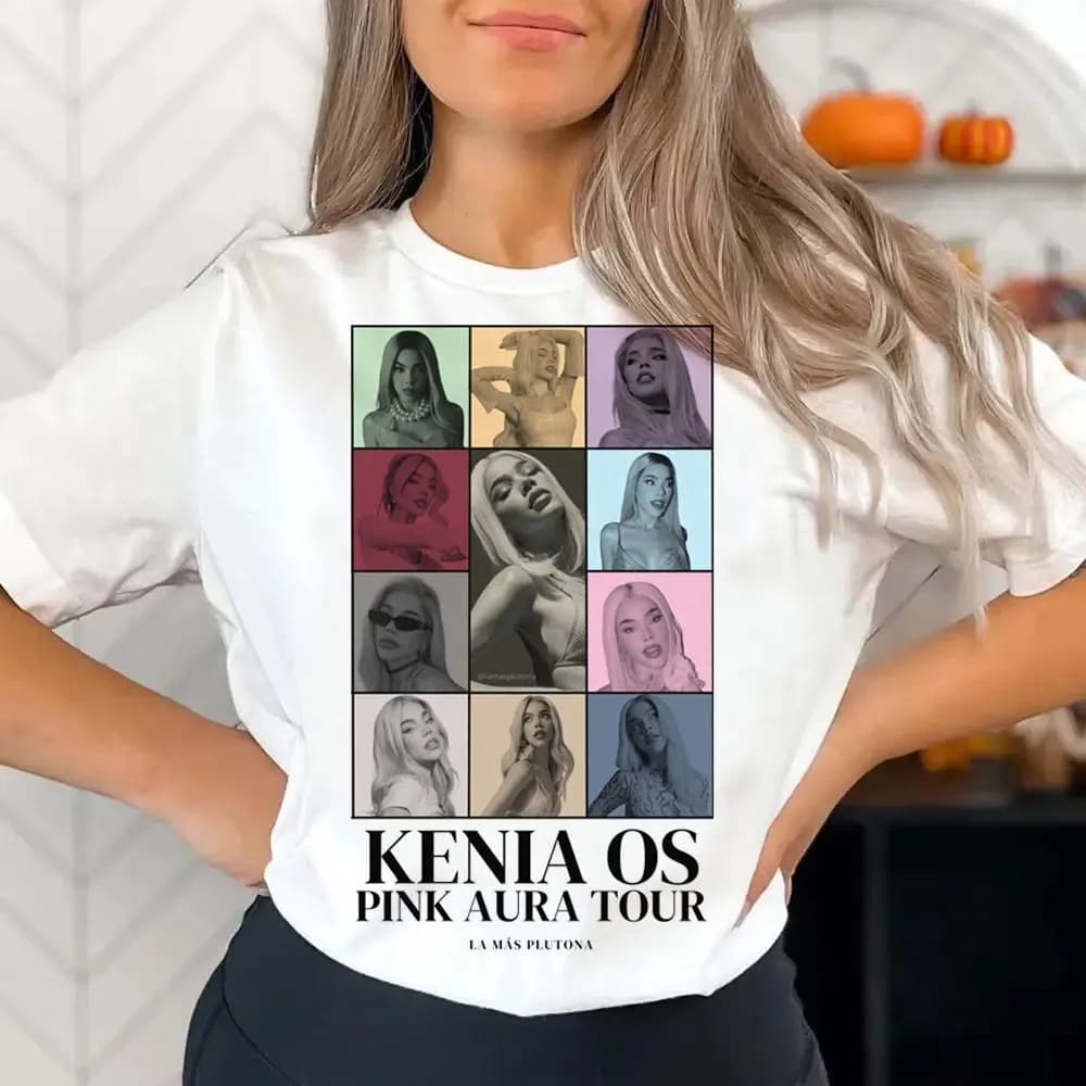Kenia Os t-shirt women Graphic Punk Pop Culture 2000s Grunge University tshirt streetwear Classic graphic anime Retro Breathable
