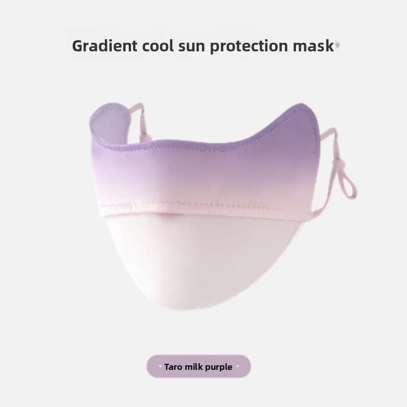 Women's Ice Silk Mask, UV Protection, for Open Cycling, Parasol, Breathable, Ice Silk Mask